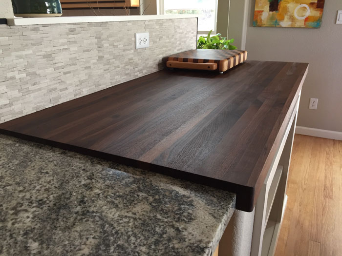 walnut wood butcher block kitchen countertop armani fine woodworking