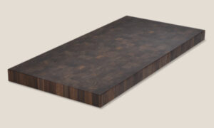 Custom walnut end grain countertop